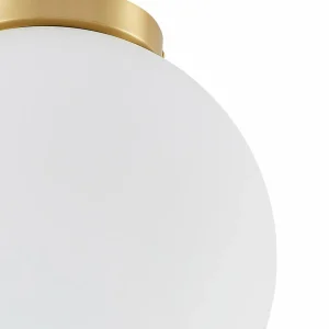 Outlet Lindby Meriala plafonnier laiton, verre Ø 30 cm