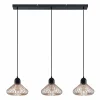 Online Lindby Metehan suspension à trois lampes, cuivre