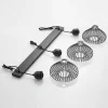 Best Lindby Metehan Suspension à trois lampes, noir
