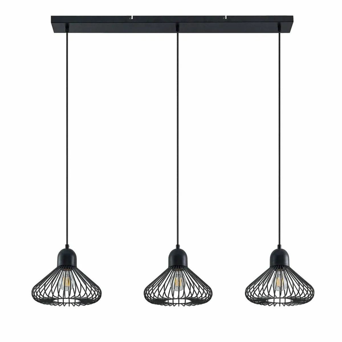 lindby_metehan_suspension__trois_lampes_noir_3.webp Best Lindby Metehan Suspension à trois lampes, noir