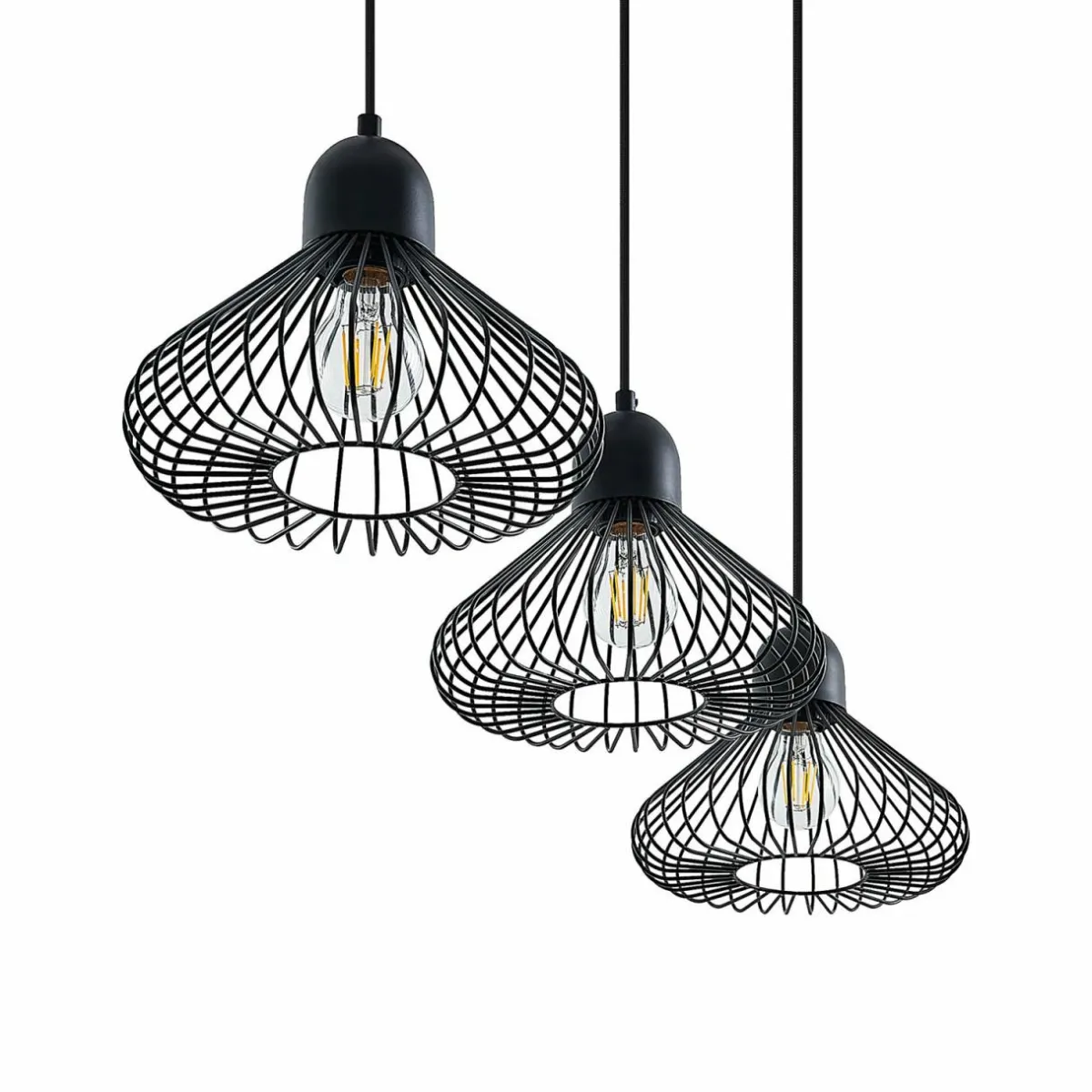 lindby_metehan_suspension__trois_lampes_noir_5.webp Best Lindby Metehan Suspension à trois lampes, noir
