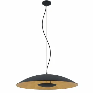New Lindby Narisara suspension noire-dorée 1 l. 80 cm