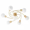 Flash Sale Lindby plafonnier Ciala, à 7 lampes, couleur laiton, verre