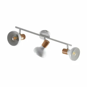 Cheap Lindby plafonnier Fridolin, 50 cm, blanc, 3 lampes, métal