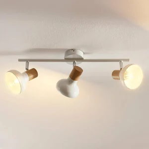Cheap Lindby plafonnier Fridolin, 50 cm, blanc, 3 lampes, métal
