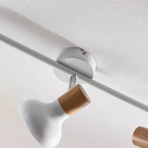 Cheap Lindby plafonnier Fridolin, 50 cm, blanc, 3 lampes, métal