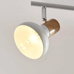 Cheap Lindby plafonnier Fridolin, 50 cm, blanc, 3 lampes, métal