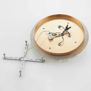 Online Lindby plafonnier Gillion, 4 lampes, doré, cristal
