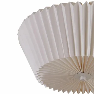 Shop Lindby plafonnier Magali, blanc, papier, Ø 45 cm, E27