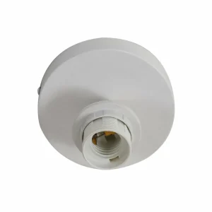 Shop Lindby plafonnier Magali, blanc, papier, Ø 45 cm, E27