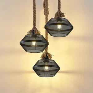 Store Lindby Rabia suspension à 3 lampes, en faisceau