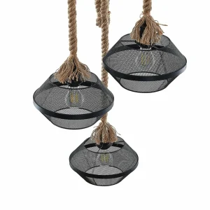 Store Lindby Rabia suspension à 3 lampes, en faisceau