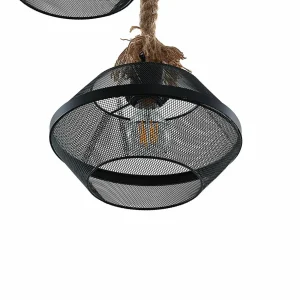 Store Lindby Rabia suspension à 3 lampes, en faisceau