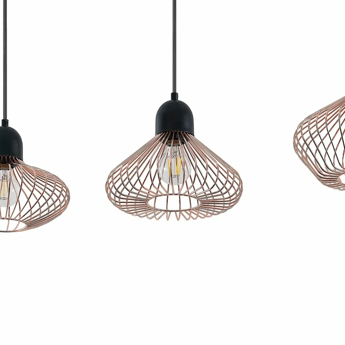 lindby_raelyn_suspension__quatre_lampes_cuivre_4.webp Discount Lindby Raelyn suspension à quatre lampes, cuivre