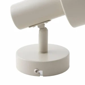 Cheap Lindby spot mural Ovelia, beige, fer, E27