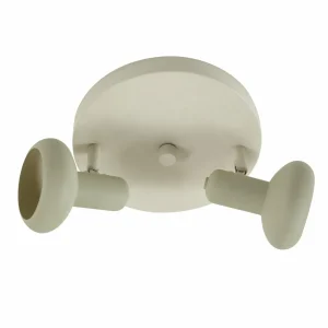 Cheap Lindby spot pour plafond Huby, 2 lampes, crème/vert clair, fer