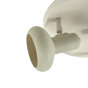 Online Lindby spot pour plafond Huby, 3 lampes, crème/vert clair, fer