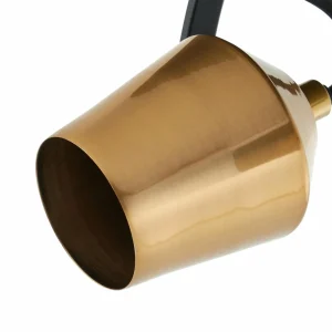 Flash Sale Lindby spot pour plafond Sylveria, 4 lampes, noir/or, fer