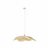 Discount Lindby suspension Astraia, naturel/blanc, rotin, Ø 80 cm