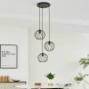 Cheap Lindby suspension Danika, ronde, Ø 50 cm, noir, métal