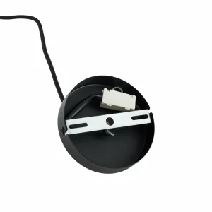 Hot Lindby suspension Nerys, 1 lampe, noir, bambou, Ø 38 cm