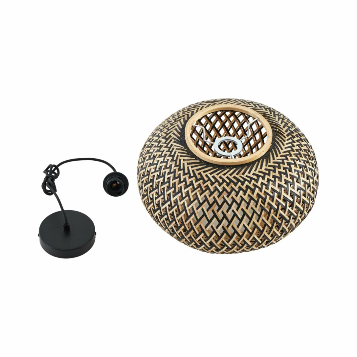 lindby_suspension_nerys__lampe_noir_bambou___cm_5.webp Hot Lindby suspension Nerys, 1 lampe, noir, bambou, Ø 38 cm