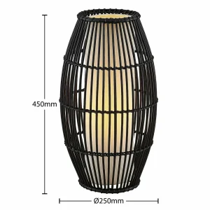 Flash Sale Lindby Svejamira lampe à poser, bambou, ventre