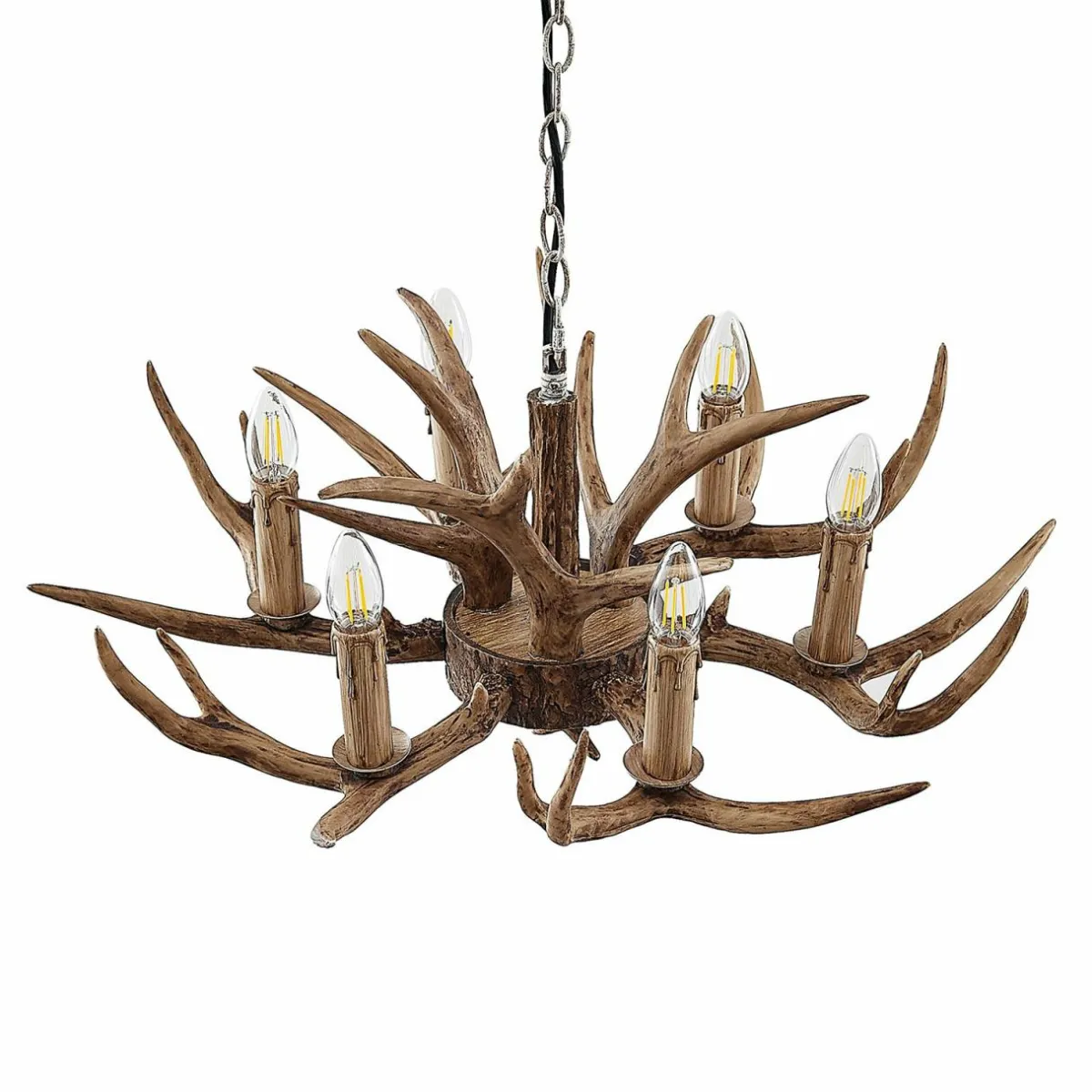 lindby_tejask_suspension_bois_de_cerf__lampes__cm_2.webp Best Sale Lindby Tejask suspension, bois de cerf, 6 lampes, 70 cm