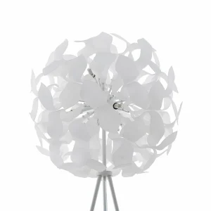 Cheap Lindby Varika lampadaire avec abat-jour sphérique, blanc