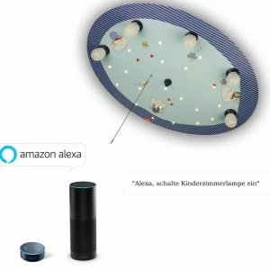 Best Niermann Standby Lolo Lombardo plafonnier avec LED et module Alexa