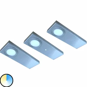 Flash Sale Evotec lot de 3 lampes sous meuble LED Tain avec Color Switch