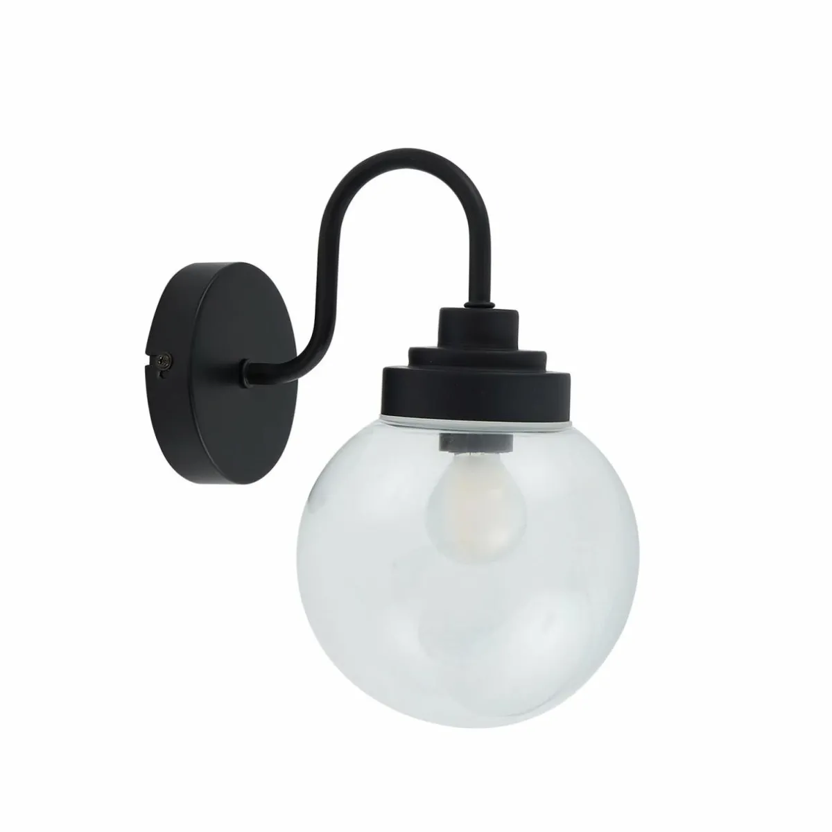lucande_applique_murale_badolo_noir_verre_hauteur__cm_ip_1.webp Clearance Lucande applique murale Badolo, noir, verre, hauteur 25 cm, IP44