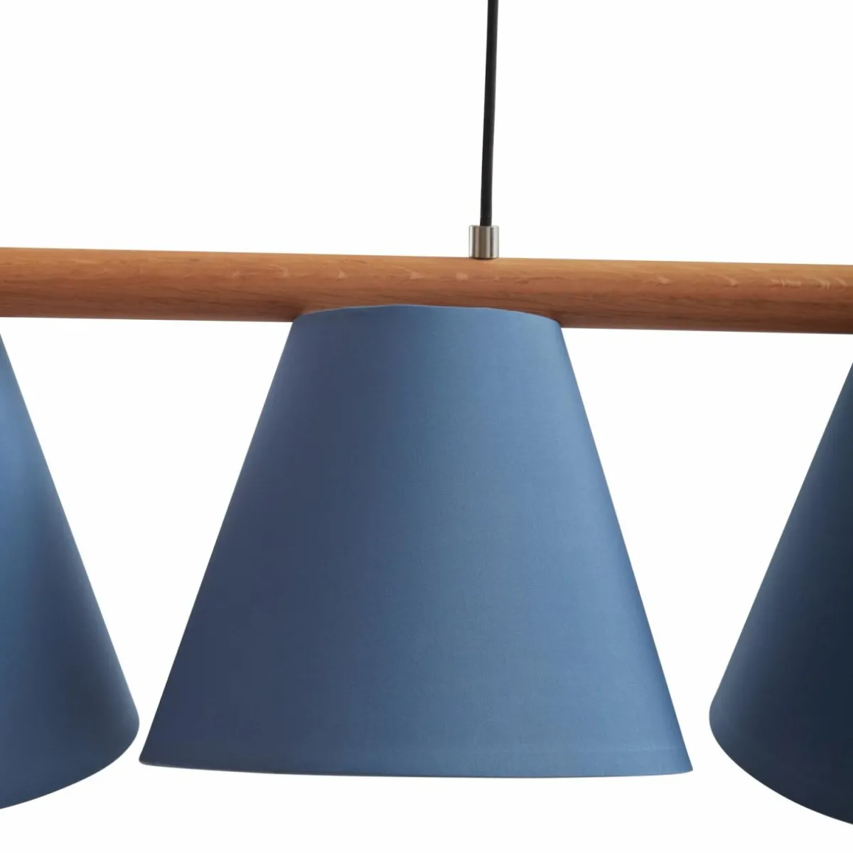 lucande_jinda_suspension_bois_tissu_bleu_2.webp Cheap Lucande Jinda suspension, bois, tissu bleu