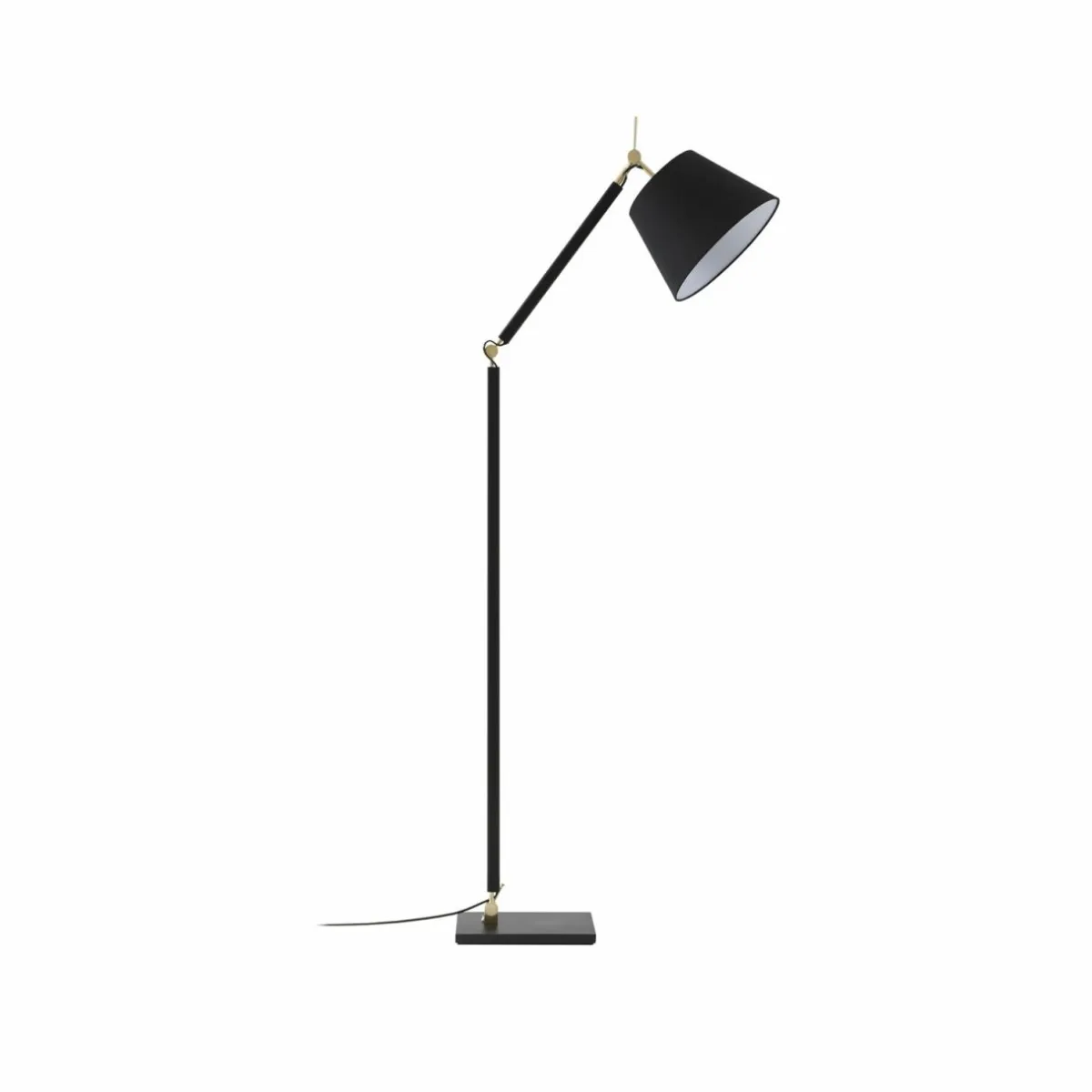 lucande_lampadaire_marvaine_noiror_rglable_0.webp Discount Lucande Lampadaire Marvaine, noir/or, réglable