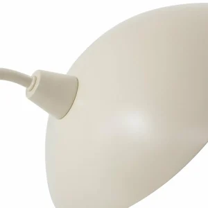 New Lucande lampe à poser Arvadon, beige, métal, hauteur 42,75 cm