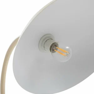 New Lucande lampe à poser Arvadon, beige, métal, hauteur 42,75 cm