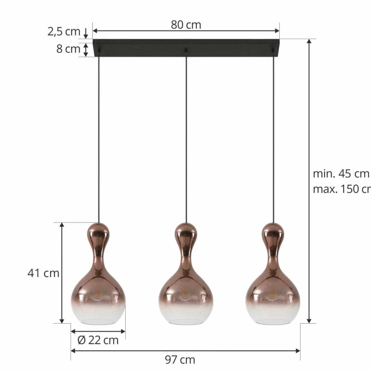 lucande_lampe__suspendre_lyrisa__lampes_couleur_cuivre_verre_cm_1.webp Cheap Lucande Lampe à suspendre Lyrisa, 3 lampes, couleur cuivre, verre, 22cm