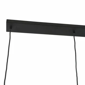 Cheap Lucande Lampe à suspendre Lyrisa, 3 lampes, couleur cuivre, verre, 22cm