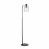 Sale Lucande lampe sur pied Eirian, noir, verre, hauteur 150 cm, E27