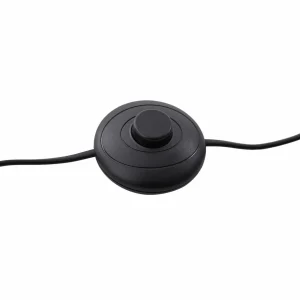 Sale Lucande lampe sur pied Eirian, noir, verre, hauteur 150 cm, E27