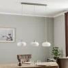 Online Lucande Sharvil Suspension à 3 lampes, verre