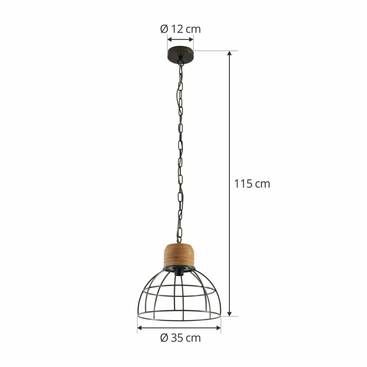 lucande_suspension_arinthea_e_noir_acier_cage_1.webp Fashion Lindby Lucande Suspension Arinthea, E27, noir, acier, cage