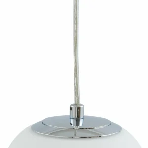 Best Sale Lucande Suspension Bidolo, chrome, verre, Ø 15 cm, IP44