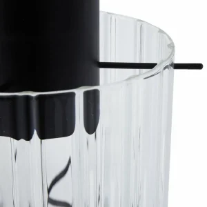 Sale Lucande Suspension Eirian, Ø 18 cm, noir, verre, E27
