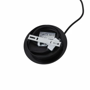 Sale Lucande Suspension Eirian, Ø 18 cm, noir, verre, E27