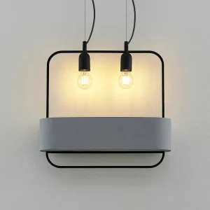 Best Lucande Teona suspension béton, à 2 lampes