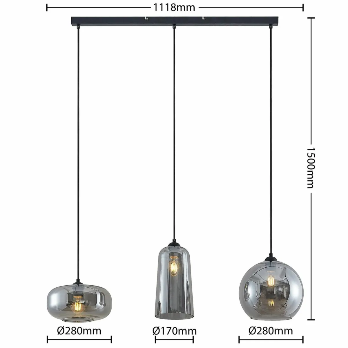 lucande_wilja_suspension___lampes_gris_fum_1.webp Outlet Lucande Wilja suspension à 3 lampes, gris fumé