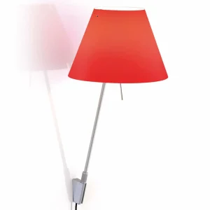 Sale Luceplan Costanzina applique aluminium, rouge