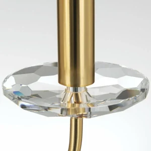Shop ORION Lustre Ariane, doré, Ø 50 cm, cristal, 3 lampes