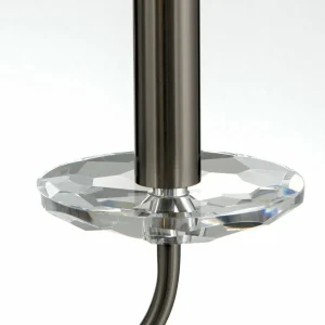 Hot ORION Lustre Ariane, nickel, Ø 67,5 cm, cristal, 6 lampes